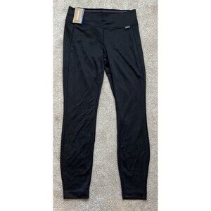 NEW Patagonia Capilene Midweight Base Layer Pants Womens XS Black Gorpcore 27”